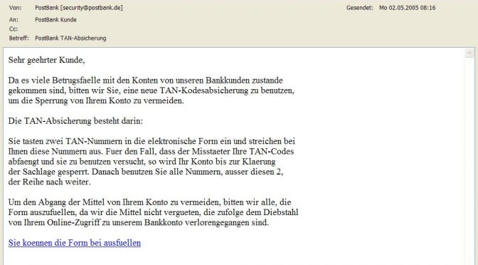 Postbank TAN-Absicherung