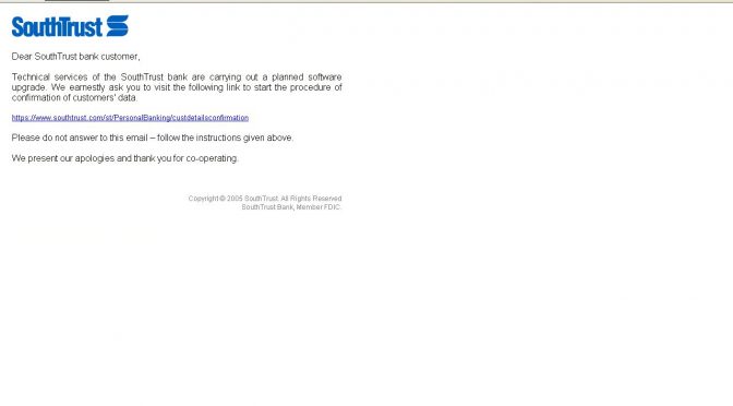 *SouthTrust Bank – Client’s Data Verification
