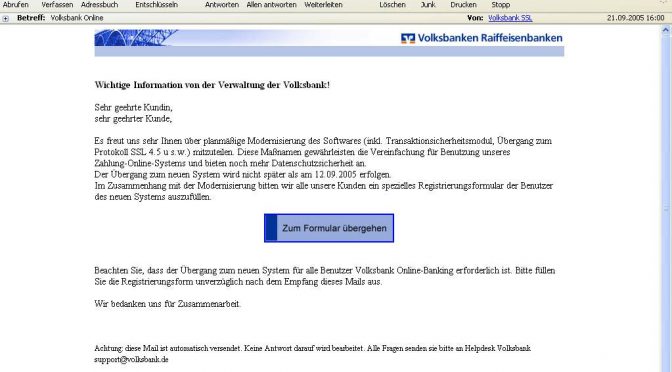 *Volksbank Online