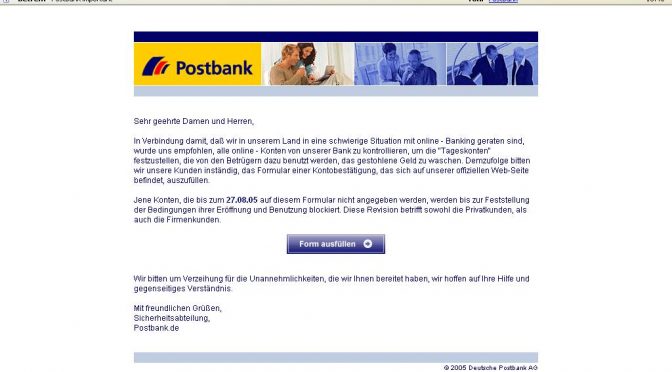 *PostBank important