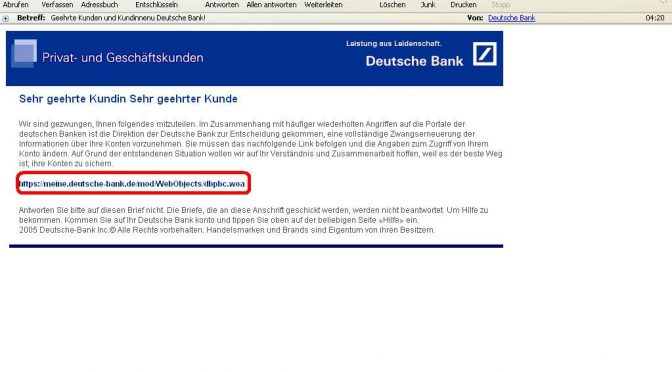 *Geehrte Kunden und Kundinnenu Deutsche Bank!