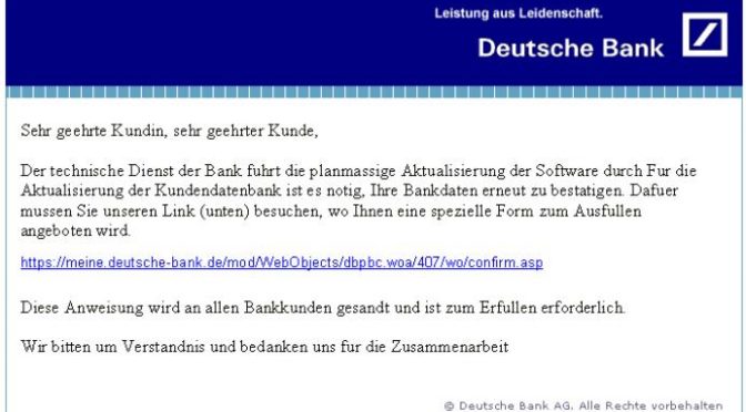 *Deutsche Bank Internet-Banking