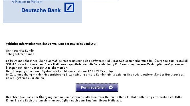 Deutsche Online Banking