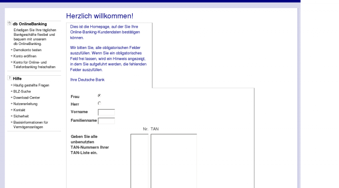 Deutsche Bank: eiliger Bescheid Tue, 24 Oct 2006 07:26:25 -0700